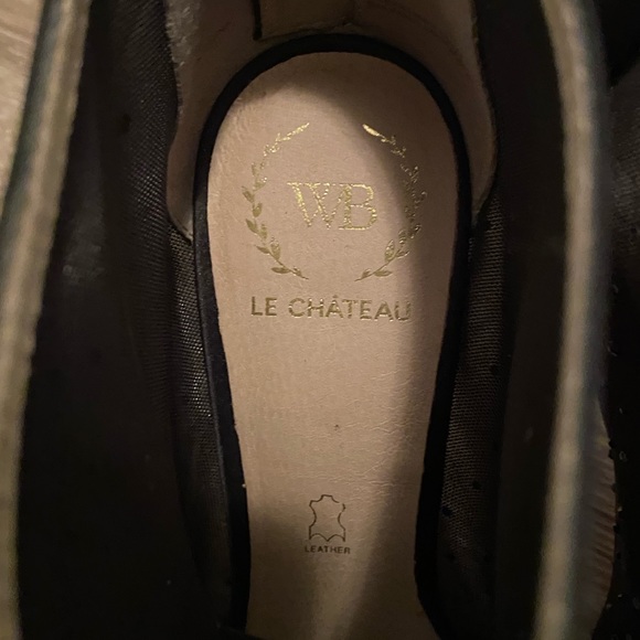 Le Chateau Glimmer Peep Toe Healed Booties Size 11 - Picture 6 of 7